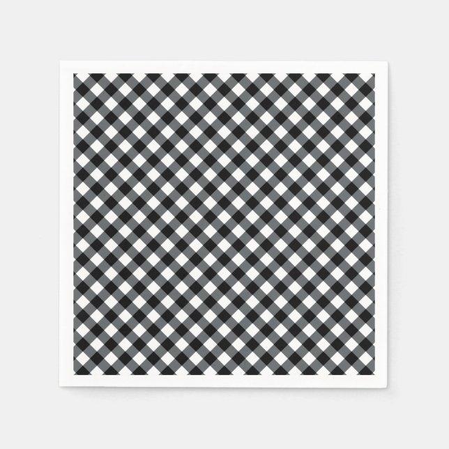 CHEX 12-BLACK-WHITE-PAPER NAPKINS (Front)