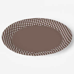 CHEX 13-DARK BROWN-PAPER PLATES-3 PAPER PLATE
