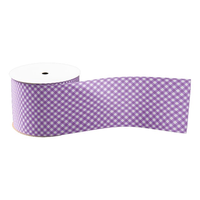 CHEX 15-PASTEL PURPLE-RIBBON SPOOL GROSGRAIN RIBBON (Spool)