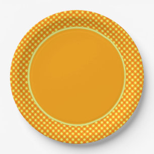 CHEX 3-ORANGE YELLOW-PAPER PLATES-2 PAPER PLATE
