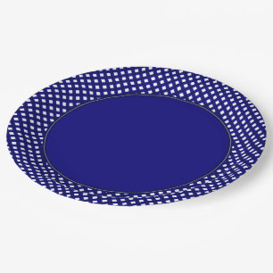 CHEX 4-DARK BLUE-PAPER PLATES-2 PAPER PLATE
