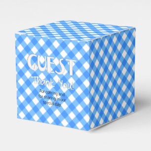 Chex 6-PASTEL BLUE-PARTY FAVOR BOX, square box