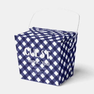 Chex 9-BLUE-PARTY FAVOR BOX, take out Favour Box