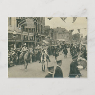 Cheyenne Frontier Days parade. Postcard