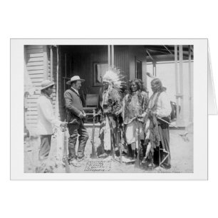 Cheyenne Men Converse with White