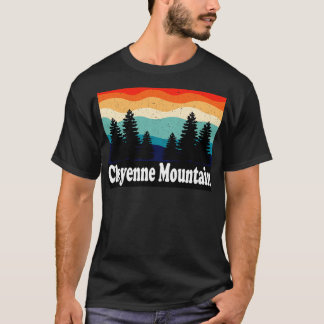Cheyenne Mountain Colorado Retro T-Shirt