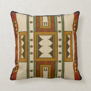 Cheyenne style 1860's parfleche design cushion
