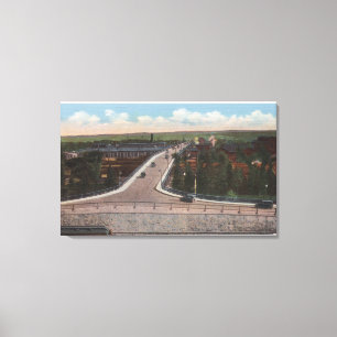 Cheyenne, WY - Viaduct & Main Outlet for Motor Canvas Print