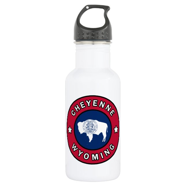 Cheyenne Wyoming 532 Ml Water Bottle (Front)