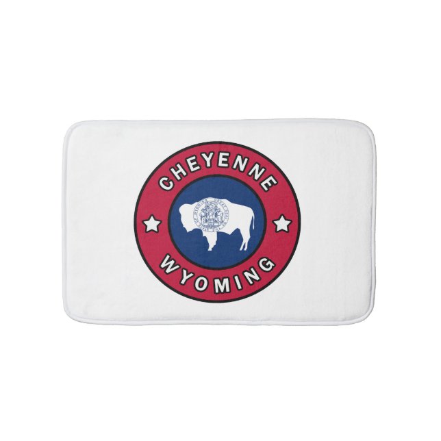Cheyenne Wyoming Bath Mat (Front)