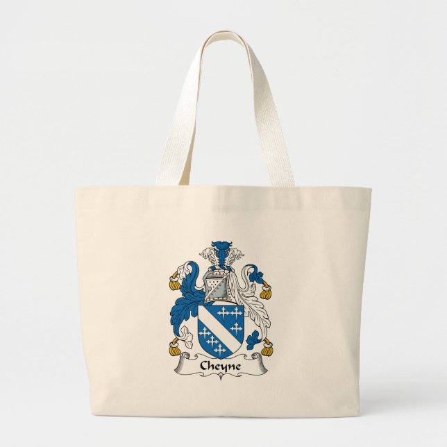 Cheyne Family Crest Large Tote Bag (Front)