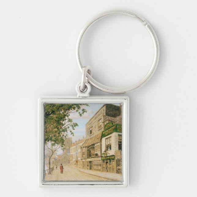 Cheyne Walk, Chelsea, 1857 Key Ring (Front)