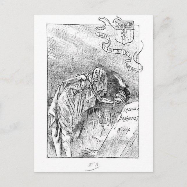 Chez les Passants vintage postcard (Front)