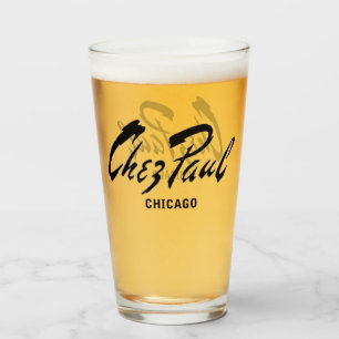 Chez Paul French Restaurant, Chicago Glass