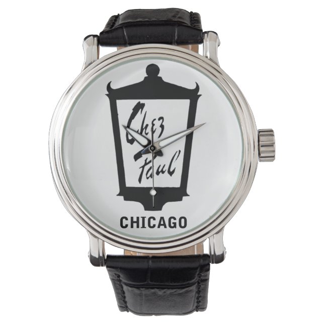 Chez Paul French Restaurant, Chicago Watch (Front)