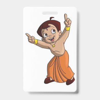 "Chhota Bheem Adventure Clipboard: Where Fun Meets ID Badge