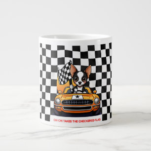Chi Chi Takes The Chequered Flag Large Coffee Mug