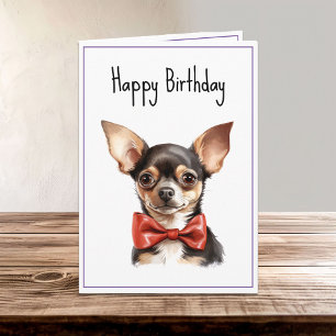 Chi Chihuahua Puppy Dog Birthday Card