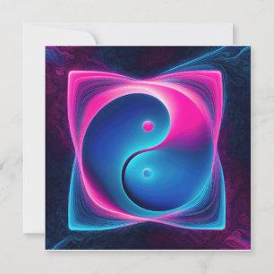 Chi Fusion: Vibrant Yin Yang Energies Holiday Card