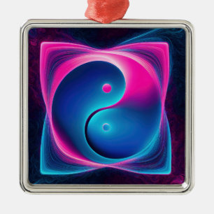 Chi Fusion: Vibrant Yin Yang Energies Metal Tree Decoration