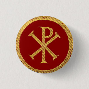 Chi Rho 3 Cm Round Badge