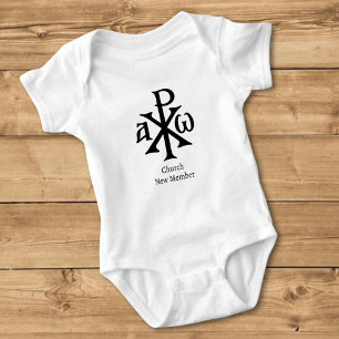 Chi Rho Christogram Baby Bodysuit