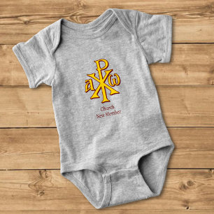 Chi Rho Christogram Baby Bodysuit