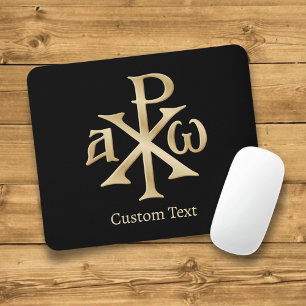 Chi Rho Christogram Mouse Pad