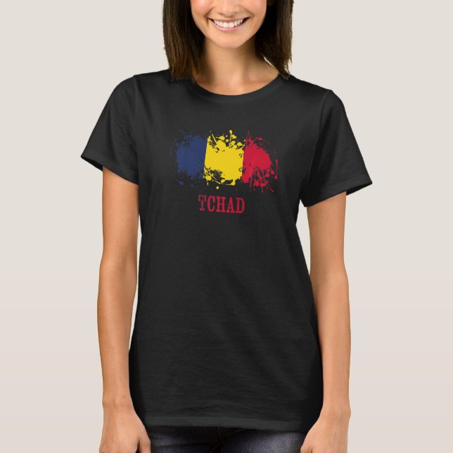 Chian enthusiasts for Tchad and Chad   T-Shirt (Front)