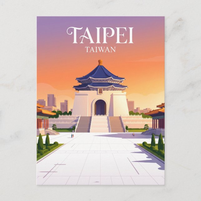 Chiang Kai-shek Memorial Hall Taiwan Postcard (Front)