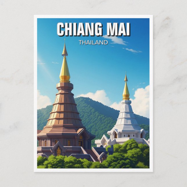 Chiang Mai Doi Inthanon Thailand Postcard (Front)
