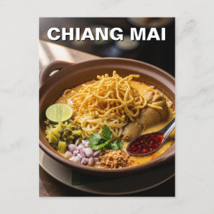 Chiang Mai Khao Soi Thai Food Postcard