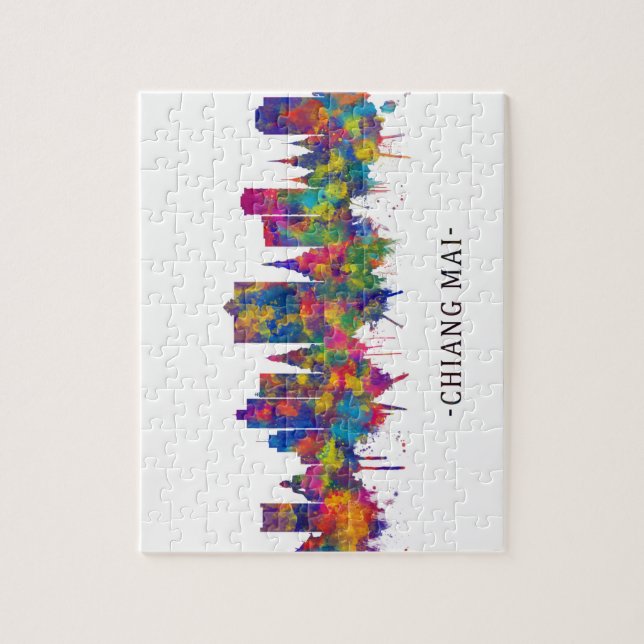 Chiang Mai Thailand Skyline Jigsaw Puzzle (Vertical)