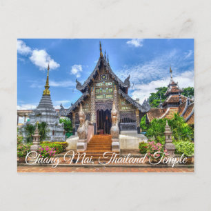 Chiang Mai Thailand Temple Photo Postcard
