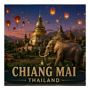🧲 Chiang Mai Thailand Travel Memory For Visitors Poster