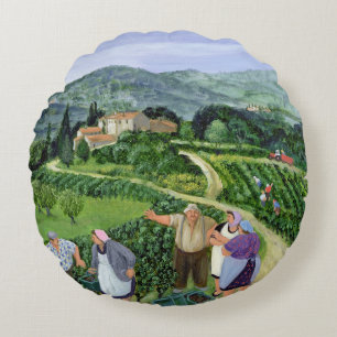 Chianti Classico Villa Trasqua Round Cushion