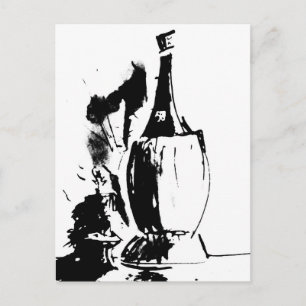 Chianti Watercolor Postcard