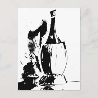 Chianti Watercolour Postcard