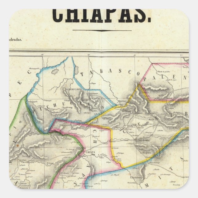 Chiapas, Mexico Square Sticker (Front)