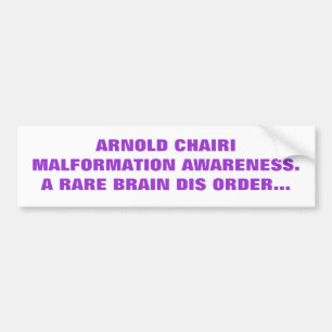 CHIARI AWARENESS BUMPER STICKER