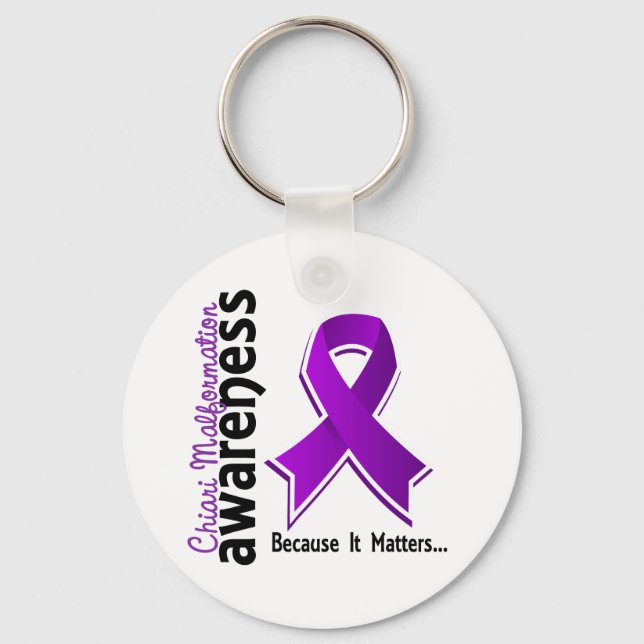 Chiari Malformation Awareness 5 Key Ring (Front)