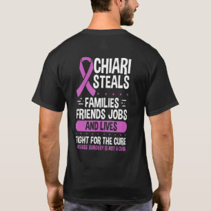 Chiari Malformation Awareness Family Warrior Purpl T-Shirt