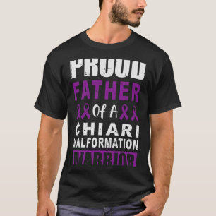 Chiari Malformation Awareness Father Support Purpl T-Shirt