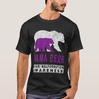 Chiari Malformation Awareness Mama Bear Support Mo T-Shirt
