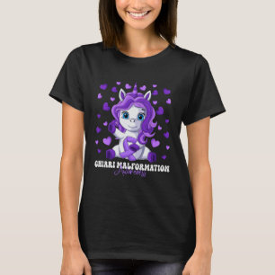 Chiari Malformation Awareness Month Purple Ribbon T-Shirt