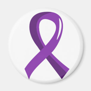 Chiari Malformation Purple Ribbon 3 Magnet