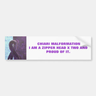 CHIARI MALFROMATIONI AM A ZIPP... BUMPER STICKER