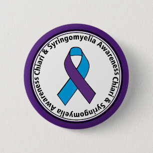Chiari & Syringomyelia Awareness Ribbon Button