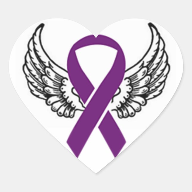 Chiari Wings Heart Sticker (Front)