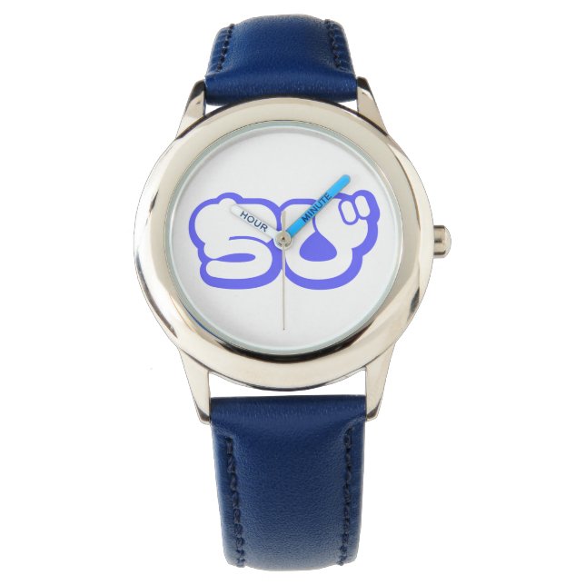 Chibi ちび Japanese Nihongo Hiragana Script Watch (Front)